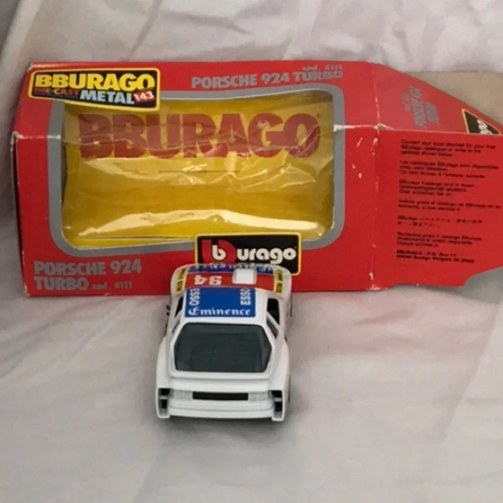 Bburago Porsche 924 Turbo 1:43 #94 ESSO Diecast With Box